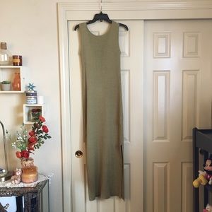Vintage Carole Little Green Maxi Dress Size Medium